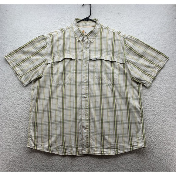 Carhartt Other - Carhartt Force Button Up Shirt Mens XL X-Large Relaxed Fit Plaid Workwear 101963